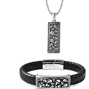 Stainless  Skull Necklace & Br…